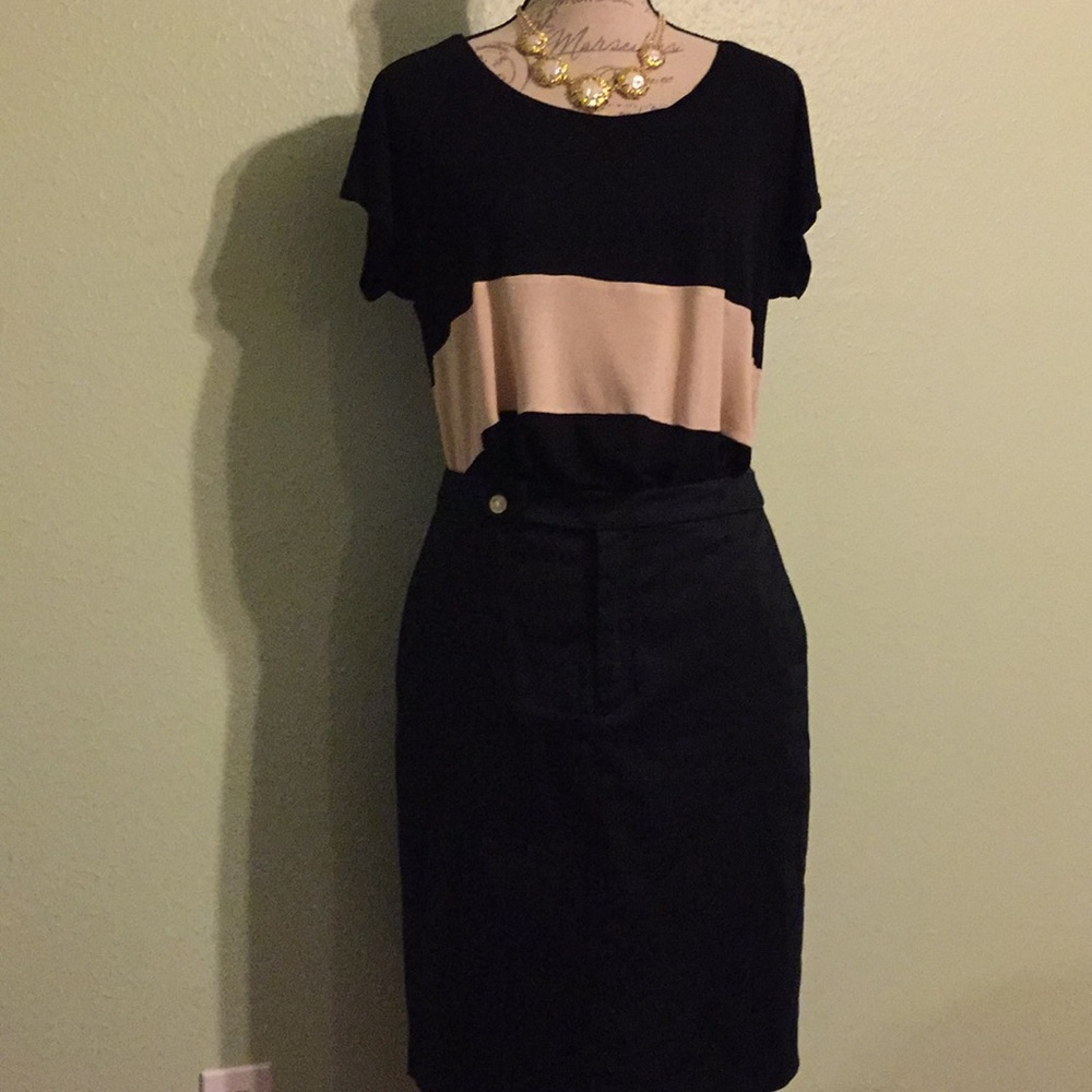 Forever21 T-shirt Black and Tan